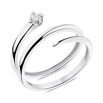 Срібна каблучка Trendy Style з фіанітом (арт. 7501/560кп)