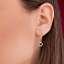 Серьги из желтого золота Клевер (арт. 109962/15жеч) – изображение 2