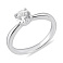Серебряное кольцо с фианитом (арт. 7501/8045) – изображение 1