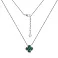 Кольє Конюшина зі срібла з малахітом (арт. 7507/470/15млх) – зображення 2