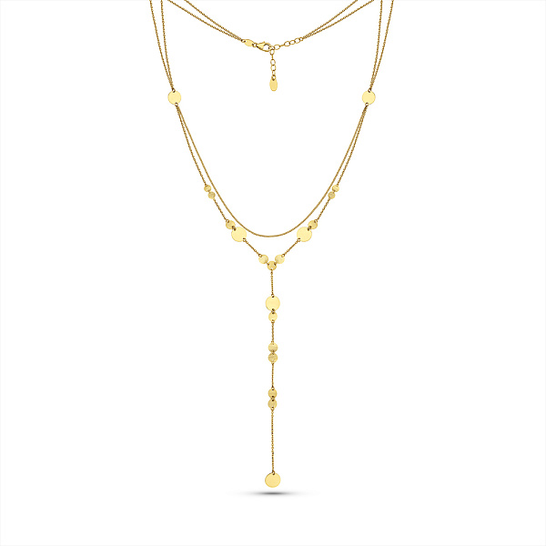 Золоте кольє-краватка Монети (арт. 352977ж) – зображення 2