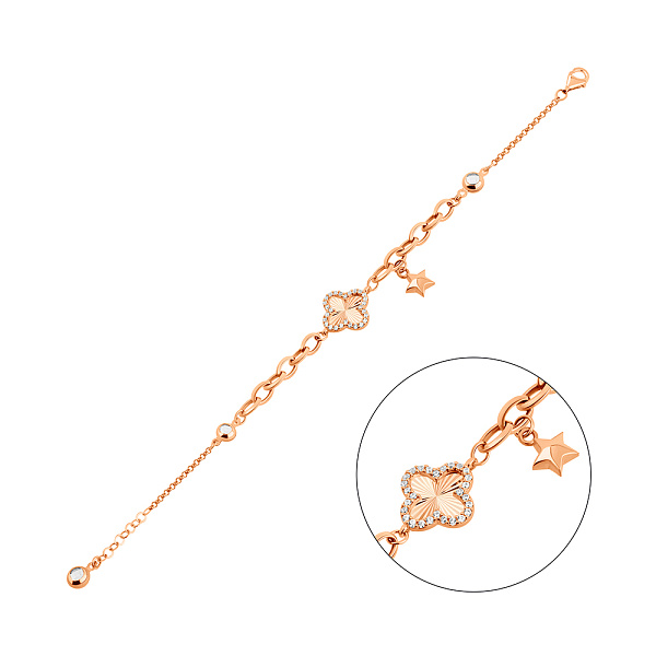 Золотой браслет Клевер (арт. 326457/15П1) – изображение 1