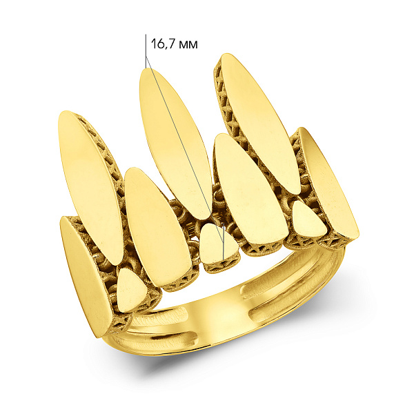 Кольцо из желтого золота Francelli (арт. 156569ж) – изображение 3