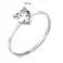Серебряное кольцо Сердце с фианитом (арт. 7501/618кп) – изображение 2