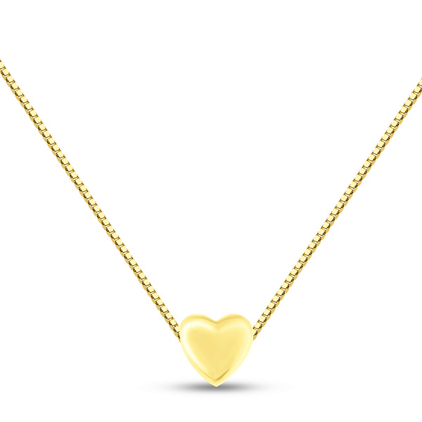 Золотое колье Сердечко (арт. 360157/2ж) – изображение 1