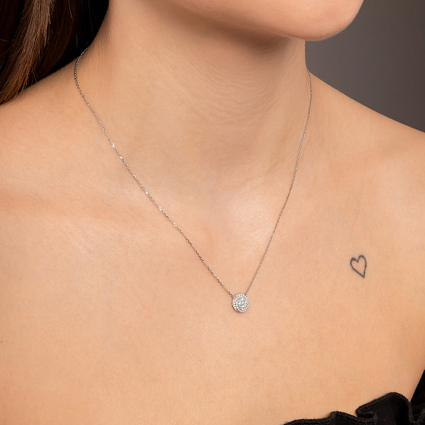 Золоте кольє з діамантами (арт. Ц341689020б) – зображення 4