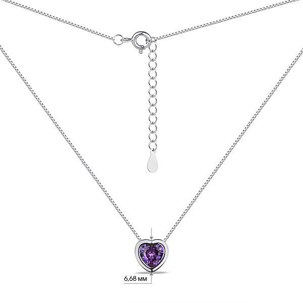 Серебряное колье с альпинитом (арт. 7507/648/2аф) – изображение 3