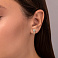 Золотые серьги с фианитами (арт. 110402ж) – изображение 2