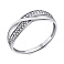 Серебряное кольцо с фианитами (арт. 7501/1497К) – изображение 1