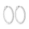 Серебряные серьги-кольца с фианитами (арт. 7502/10473/30) – изображение 1