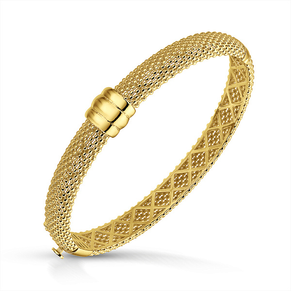 Жесткий браслет из желтого золота (арт. 3261322ж) – изображение 1