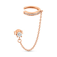 Фото Одинарна золота сережка з кафою (арт. 1101046Я)