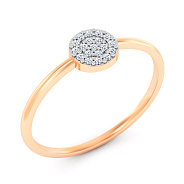 Золотое кольцо с бриллиантами (арт. К011480010)