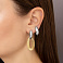 Серьги из желтого и белого золота Francelli (арт. е1091775бж) – изображение 2