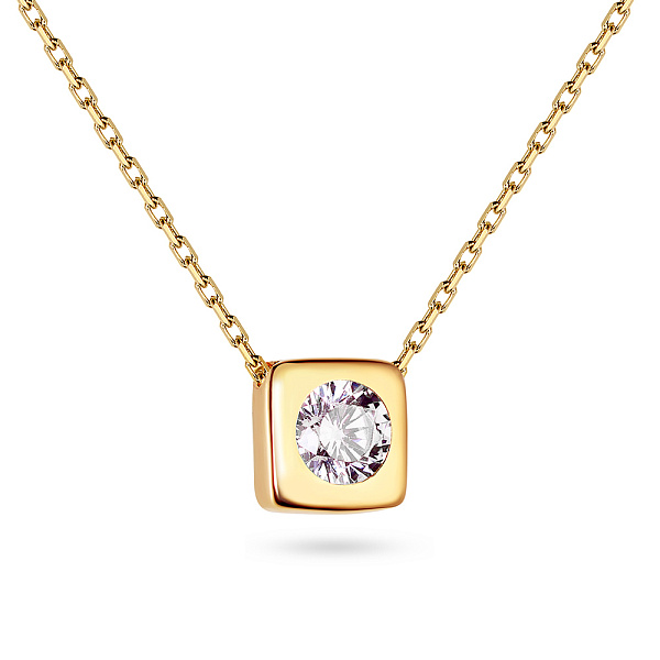 Кольє з жовтого золота з фіанітом (арт. 351095/2ж) – зображення 1