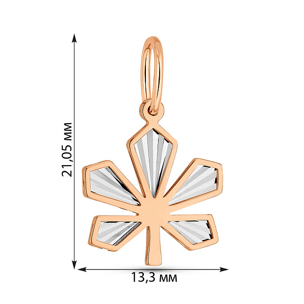 Золотой подвес Каштан (арт. 440951а) – изображение 7