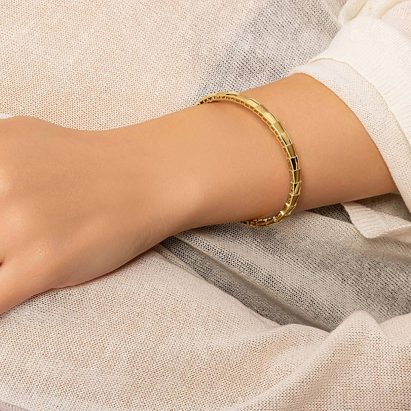 Жорсткий браслет з жовтого золота (арт. 3261230жм) – зображення 3