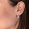 Серьги из белого золота с бриллиантами (арт. С011062010б) – изображение 2