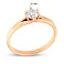 Золота каблучка для заручин з діамантом (арт. К01116404046) – зображення 3
