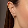 Золотые серьги с фианитами (арт. 117400) – изображение 2