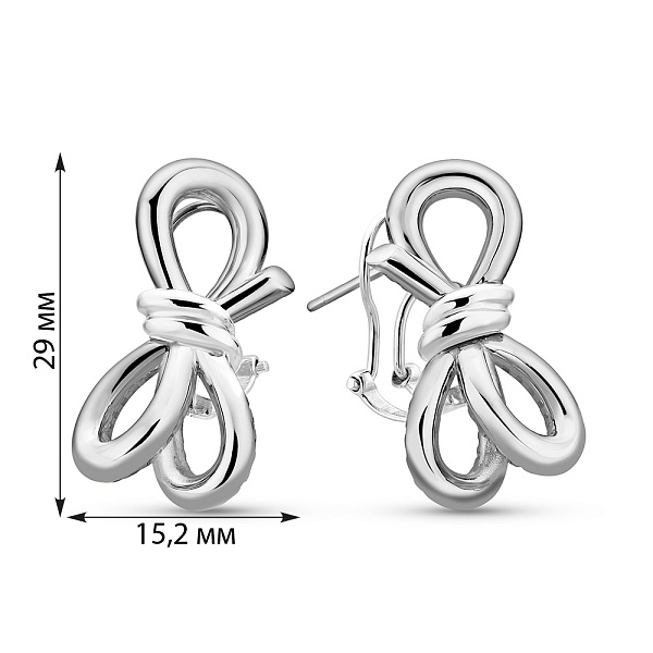 Серьги Francelli из белого золота (арт. е1091976б) – изображение 6