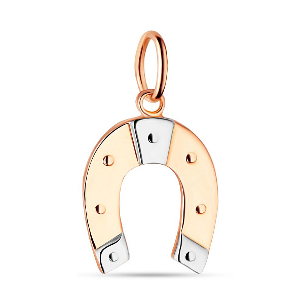 Подвеска из комбинированного золота (арт. 424294кб) – изображение 1