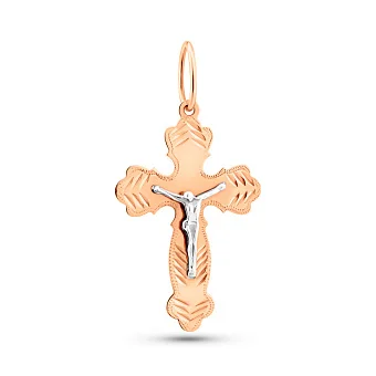 Золотий хрестик з розп'яттям (арт. 500296кб)