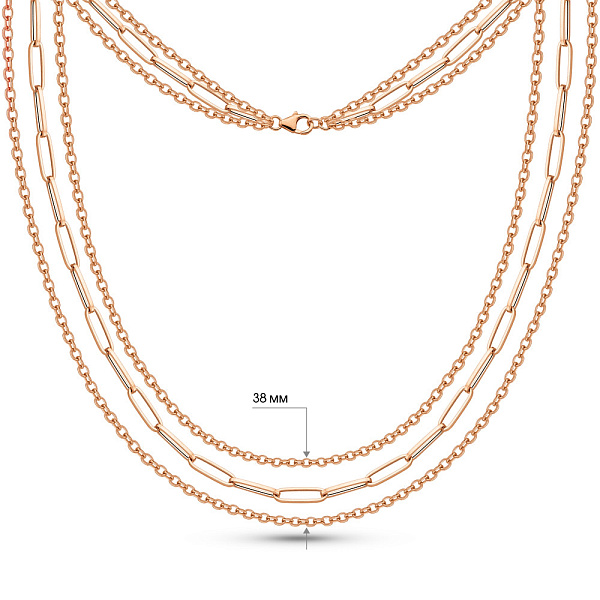 Багатошарове золоте кольє Ланки (арт. 352831) – зображення 6