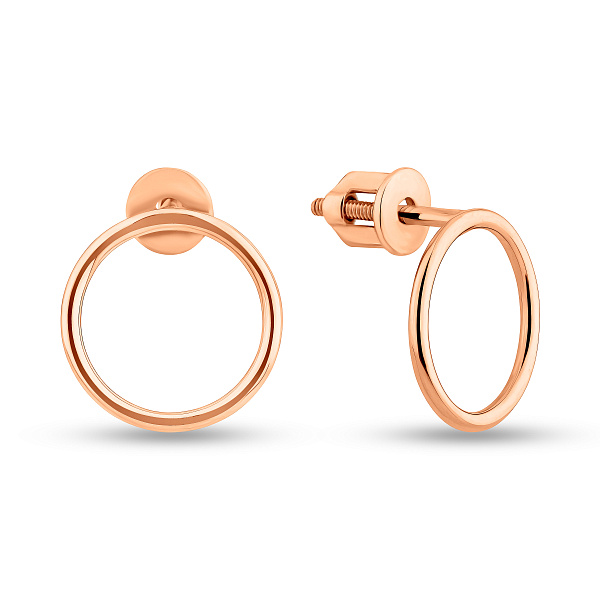 Золотые серьги пусеты (арт. 110625) – изображение 1