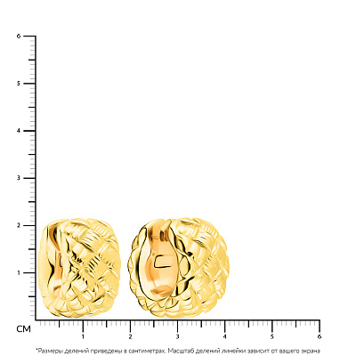 Сережки Francelli из желтого золота (арт. 101961ж)