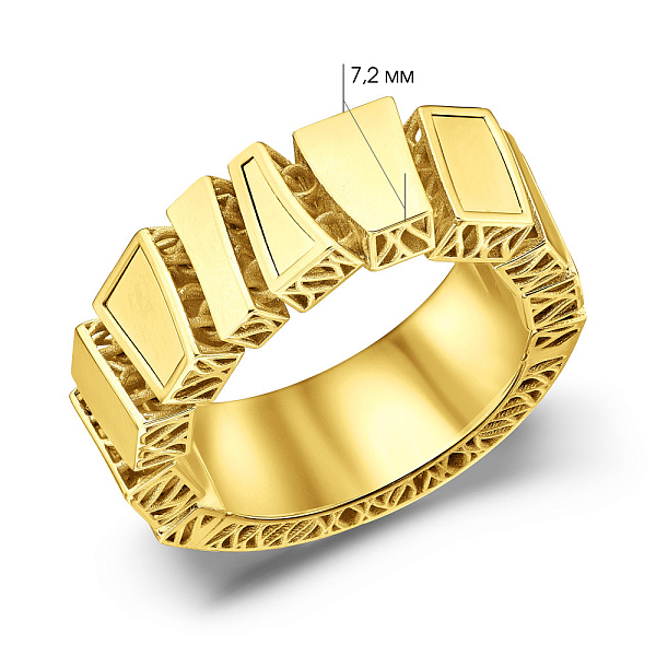 Золота каблучка Francelli (арт. 156247ж) – зображення 4