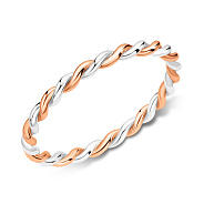 Кольцо из красного и белого золота (арт. 140991кб)