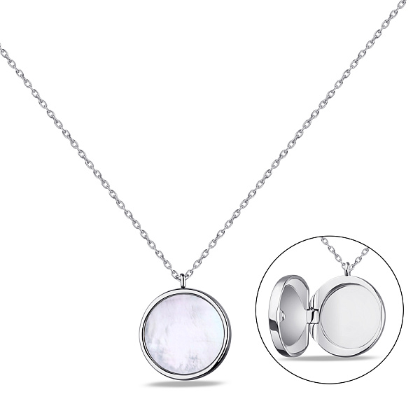 Колье из серебра с перламутром (арт. 7507/1986п) – изображение 1