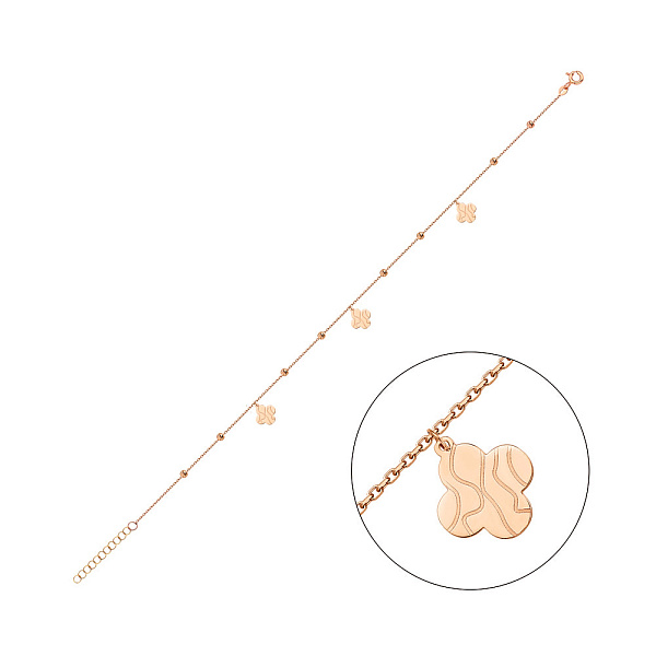 Браслет из красного золота на ногу (арт. 3261054н) – изображение 1