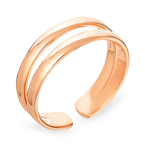 Фаланговое двойное золотое кольцо (арт. 140700ф) – изображение 1