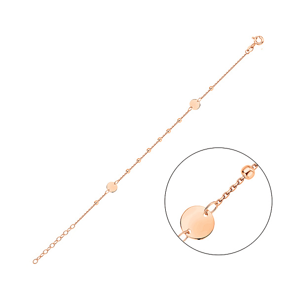 Браслет з червоного золота Монети (арт. 326586) – зображення 1