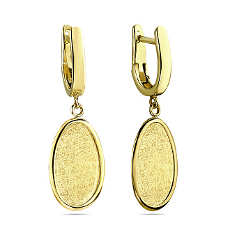 Серьги-подвески Diva из желтого золота (арт. 108133ж)