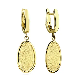 Сережки-підвіски Diva з жовтого золота (арт. 108133ж)