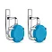 Срібні сережки з бірюзою  (арт. 7502/2299Б) – зображення 1