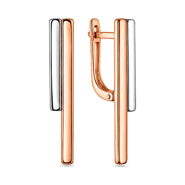 Золотые серьги без камней (арт. 110560) – изображение 1