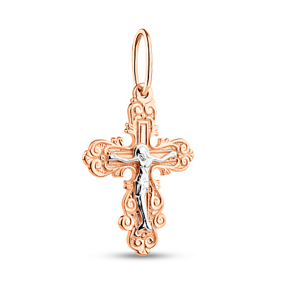 Золотой крестик с распятием (арт. 501062)