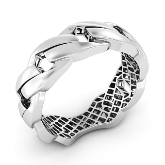 Фото Кольцо Francelli из белого золота (арт. 140904б)