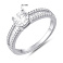 Серебряное кольцо с фианитами (арт. 7501/8239) – изображение 2