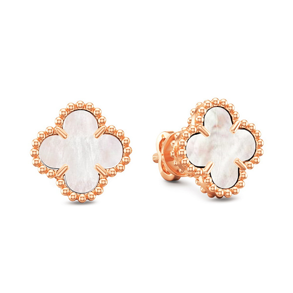 Золоті сережки з перламутром (арт. 1101198п) – зображення 1