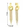 Золотые серьги с подвесками Francelli (арт. 1092033ж) – изображение 4