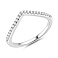 Серебряное двойное кольцо с фианитами (арт. 7501/8630) – изображение 4