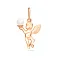 Золотая подвеска «Ангел» с жемчугом (арт. 422294прлб) – изображение 1