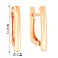 Золоті сережки без каменів (арт. 110571) – зображення 4