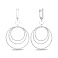 Серебряные серьги без камней (арт. 7502/4633) – изображение 1