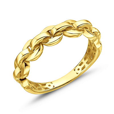 Кольцо из желтого золота Звенья (арт. 150804ж)